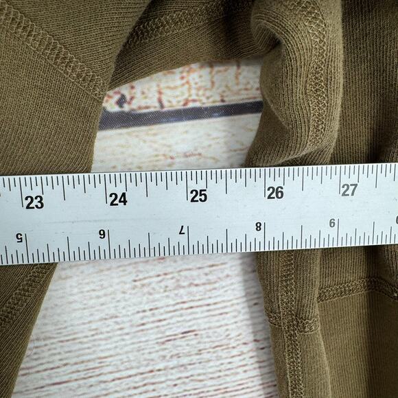 Nili Lotan Split Neck Hoodie Sweatshirt Womens Large Oversized Green - Picture 11 of 12